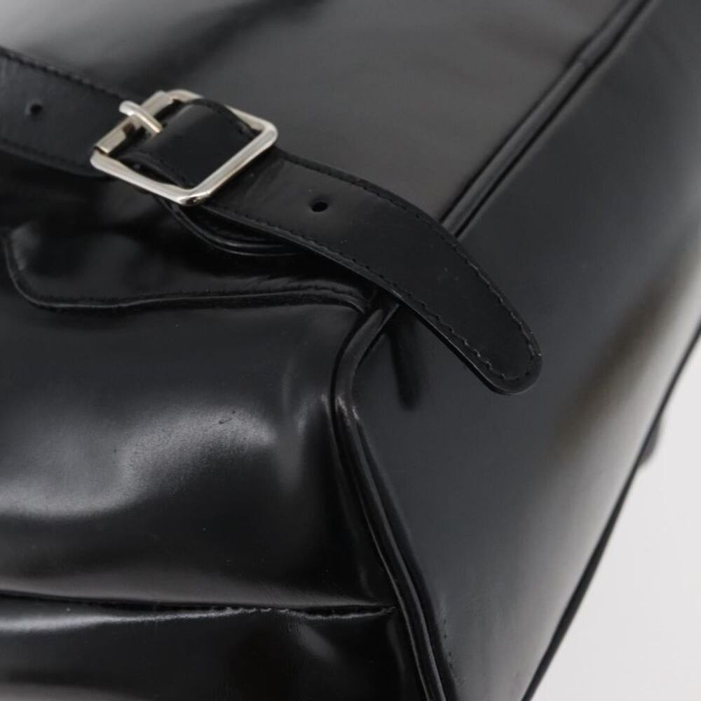 Gucci Vintage Bamboo Backpack Patent Leather Black Patent_Leather Backpack Bag - Picture 11 of 16
